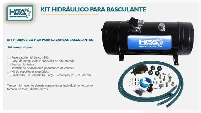 Kit hidráulico para caminhão 
