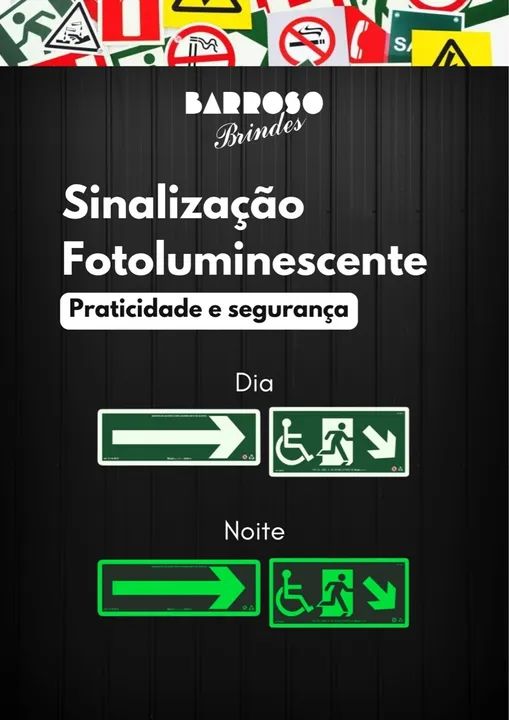 Placa de Sinalização Fotoluminescentes - Placa de Acessibilidade - Foto 2