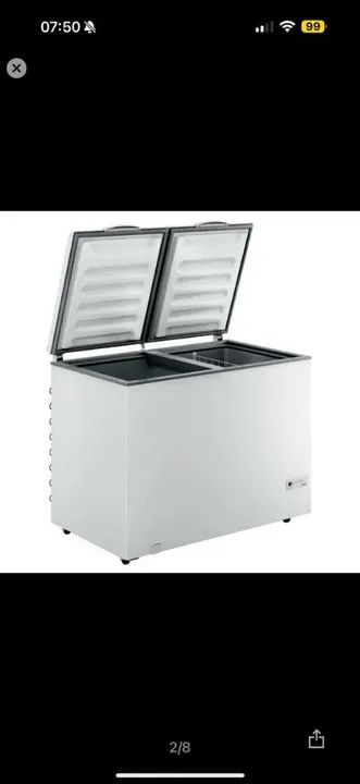 FREEZER HORIZONTAL ELECTROLUX CONSUL 2 portas (CHB42F) 414L - Foto 3
