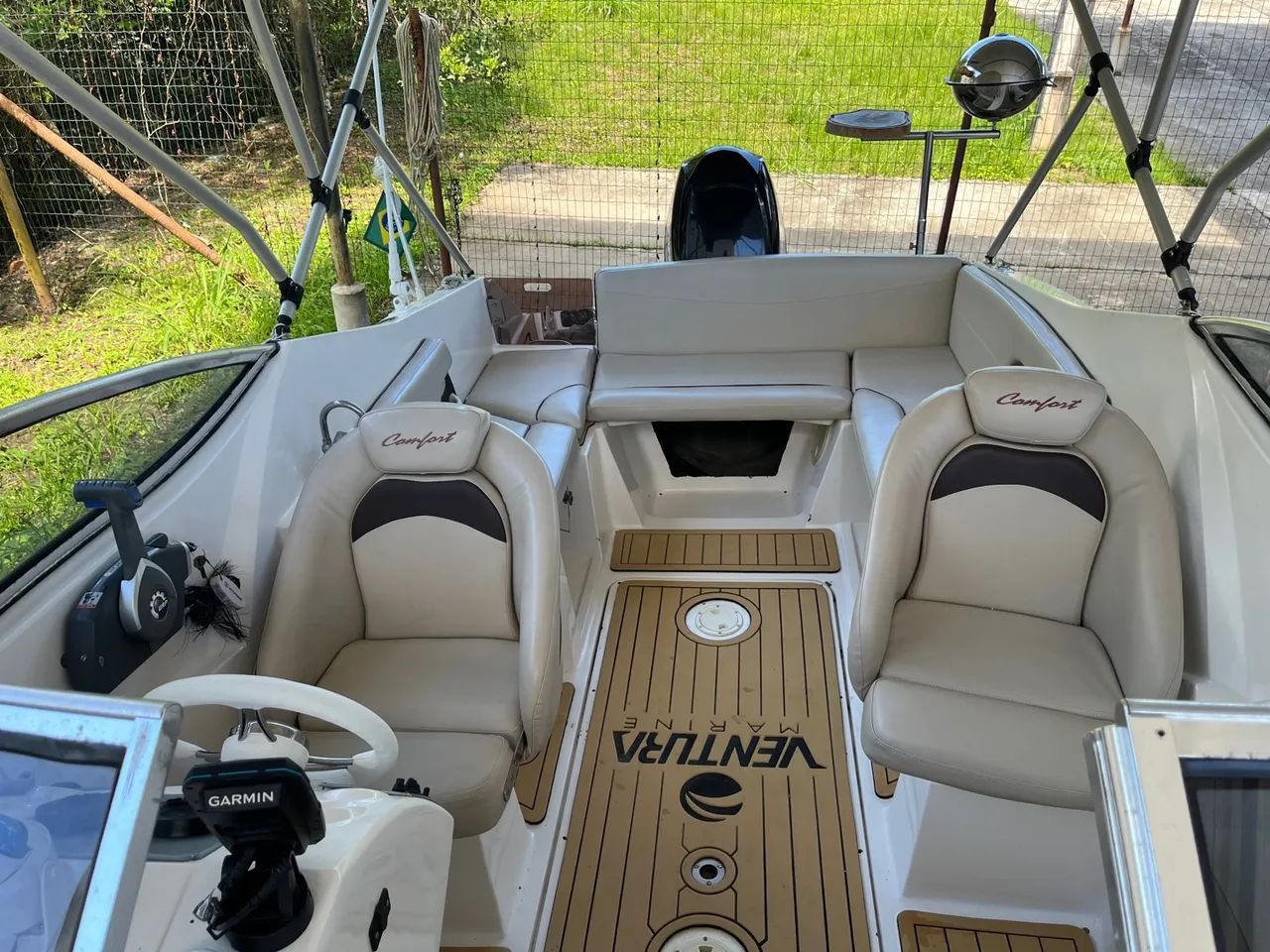 Lancha Ventura Cabin Comfort 215 - 22 Pés - Cabinada - Impecável - Revisada - Foto 11