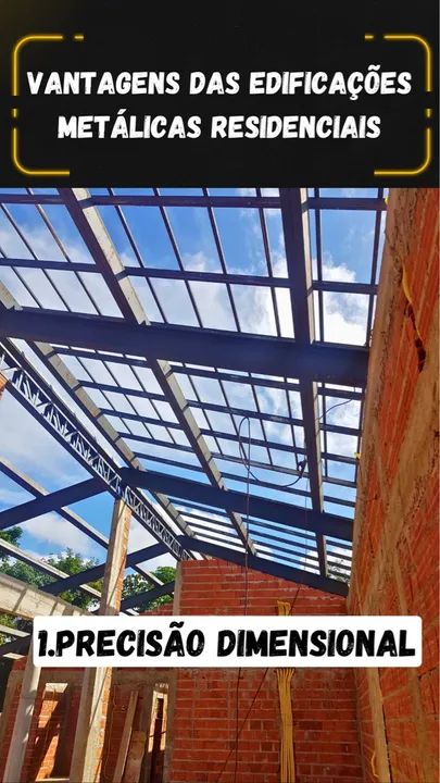 Estrutura Metálica p/ Cobertura de Residências