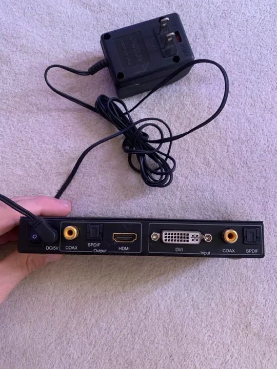Conversor adaptador DVI e áudio para hdmi  - Foto 3