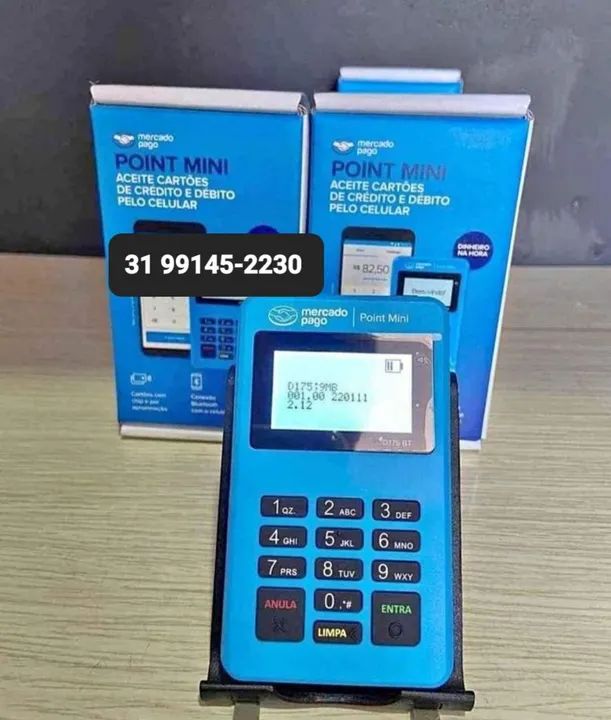 Maquininha de cartão,  caixa lacrada, nova