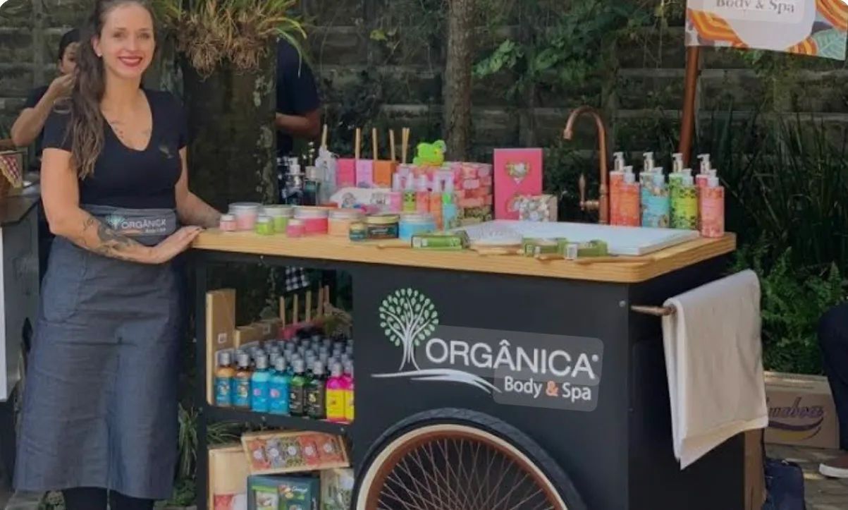 Carrinho Quiosque de produtos Orgânica seminovo. - Foto 5