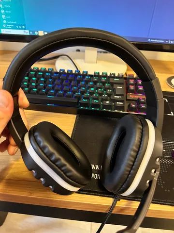 Fone headset Gamer Oex Game action-x com um mês de uso - Foto 2