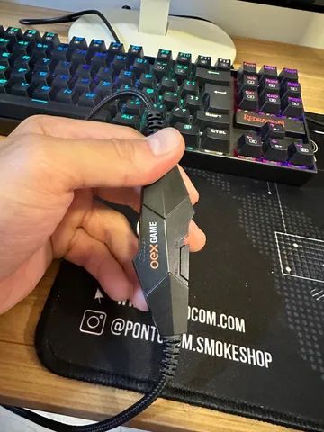 Fone headset Gamer Oex Game action-x com um mês de uso - Foto 4