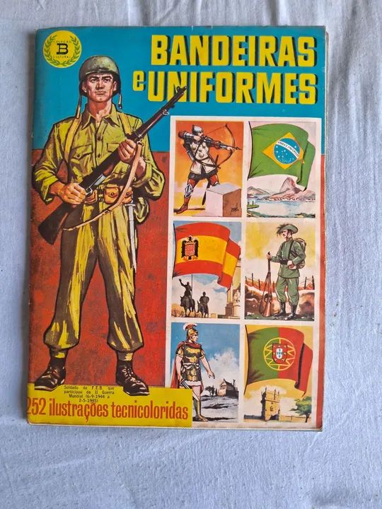 Álbum Bandeiras e Uniformes - 252 Ilustrações