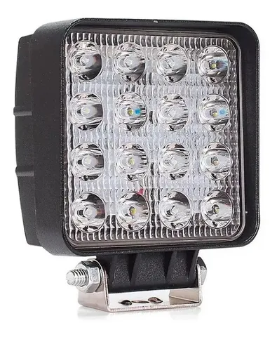 Farol Auxiliar Quadrado Carro Briwax 48watt 4" Led Fk-f0648w