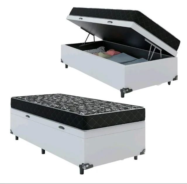 Cama Box baú solteiro+ colchão D20  - Foto 2