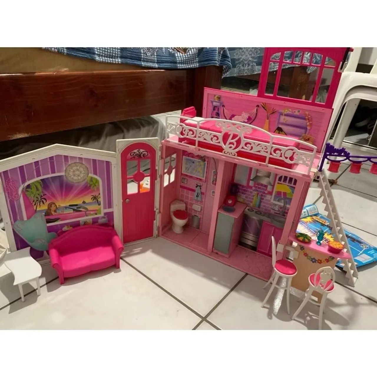 Casa de Bonecas Barbie que vira Maleta Brinquedos e Jogos Campo Grande Rio de Janeiro 1358435454 OLX