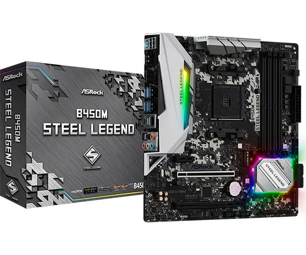 Placa Mãe Asrock STELL LEGEND b450M