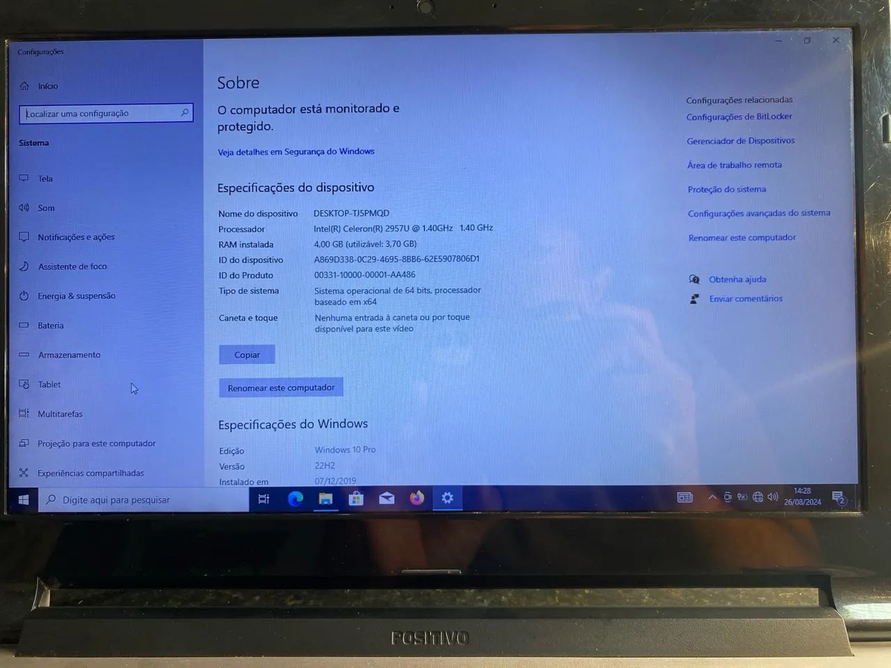 Notebook positivo n130i - novíssimo  - Foto 3