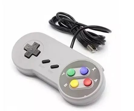 Controle Usb Super Nintendo Snes Joystick Windows Mac Linux