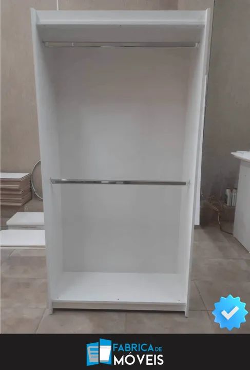 Kit Closet-Loja Colmeia + Cabideiro Duplo + Prateleiras - Foto 3
