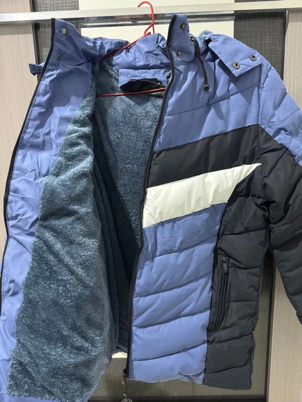 Jaqueta Masculina Arnold - Azul, Preto e Branco - Foto 2