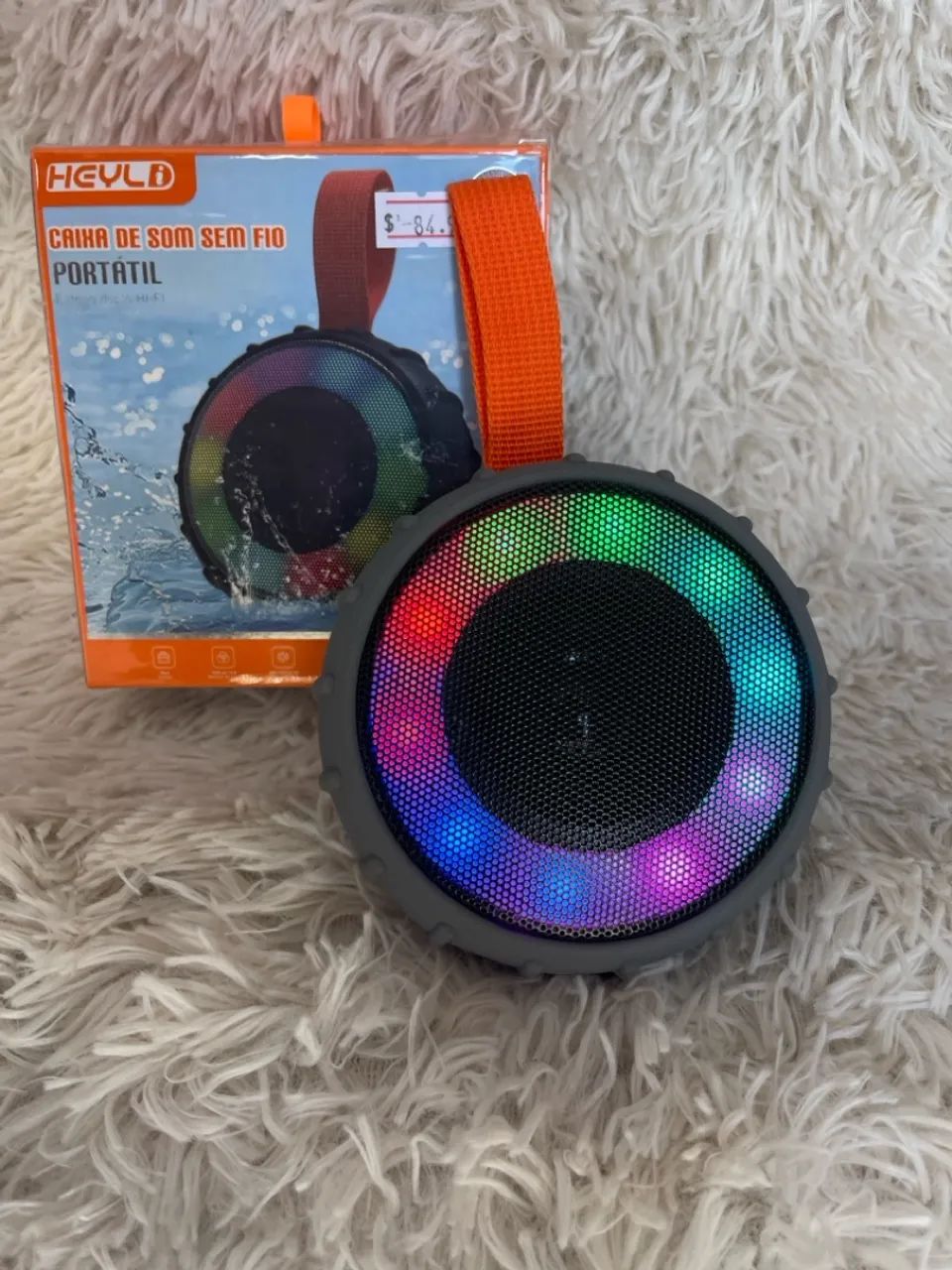 Caixa de Som Bluetooth à Prova D'água com LED - Foto 2