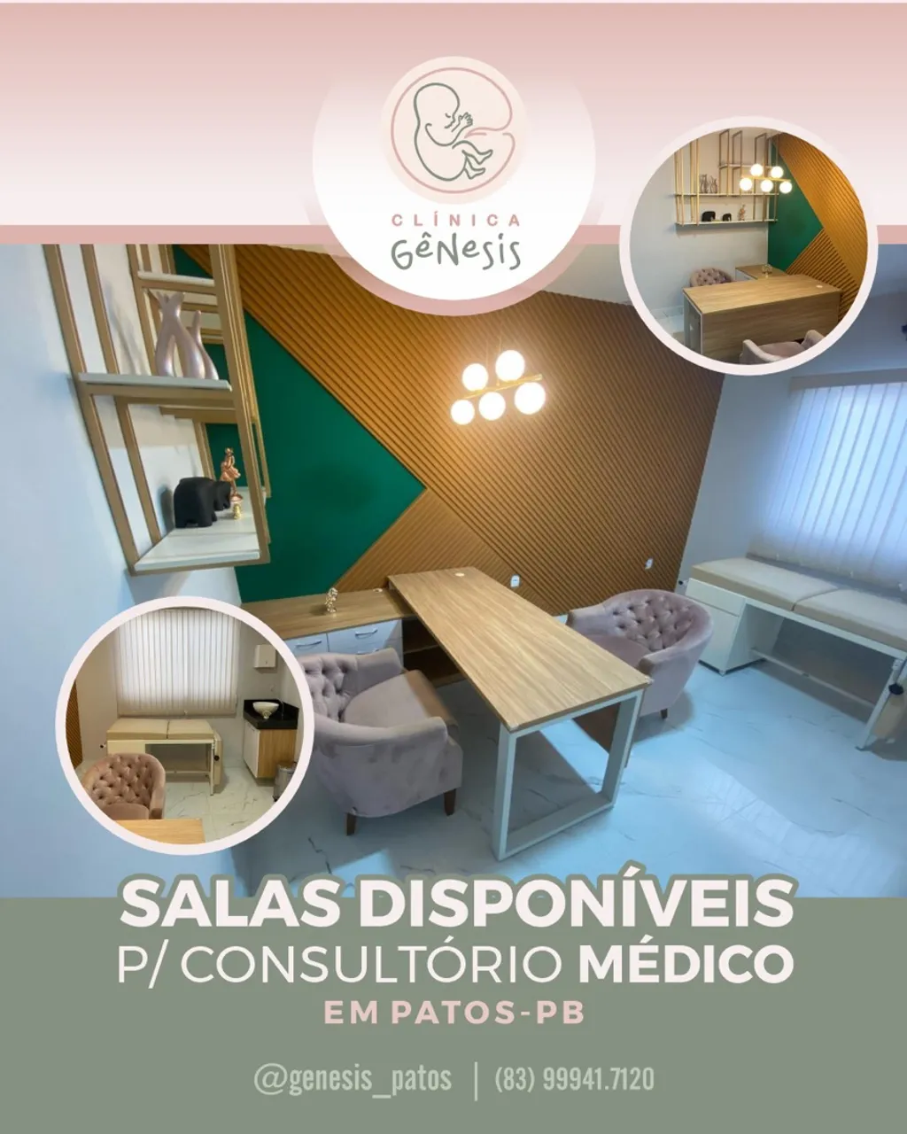 Alugo lindas salas para atendimento na área de saúde!