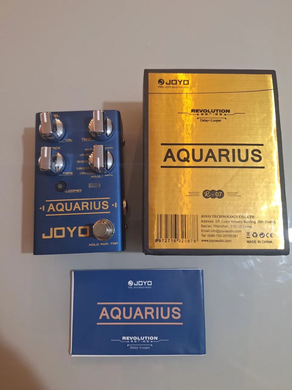 Pedal Joyo Aquarius Delay e Looper - Foto 4
