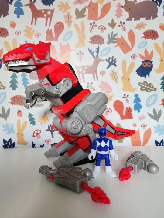 Zord Tiranossauro Ranger Vermelho imaginext fisher price Imaginext Mattel Power Rangers 