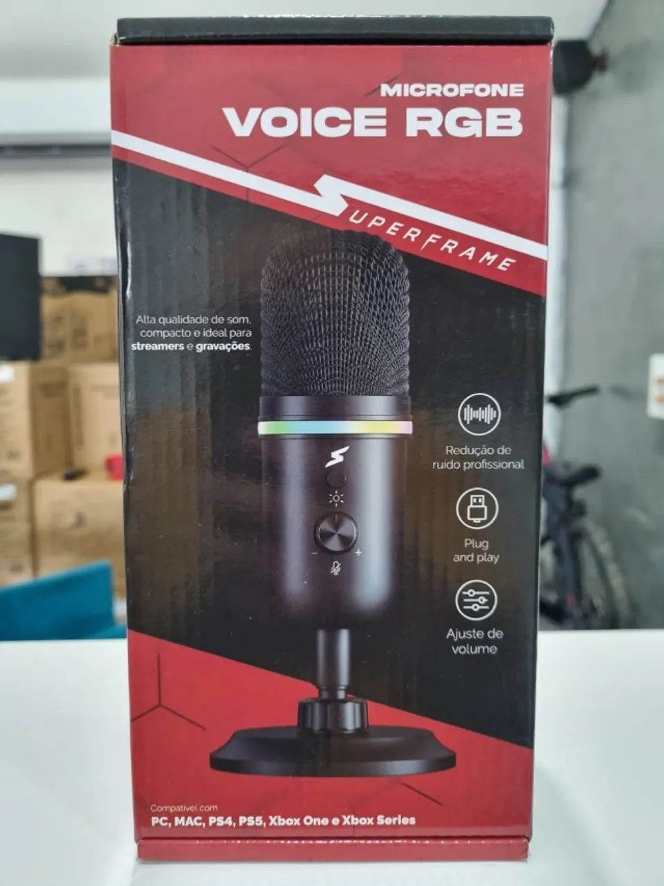Microfone Superframe VOICE RGB