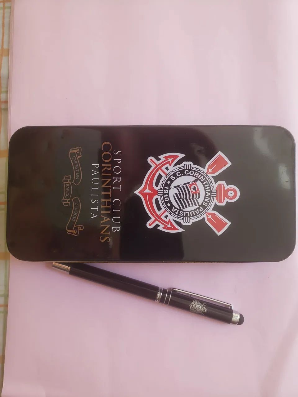 Estojo do Corinthians de lata