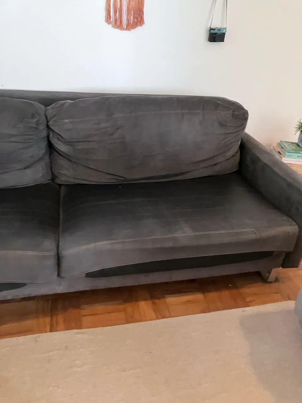 Sofá Etna Suede Usado417563136817244164