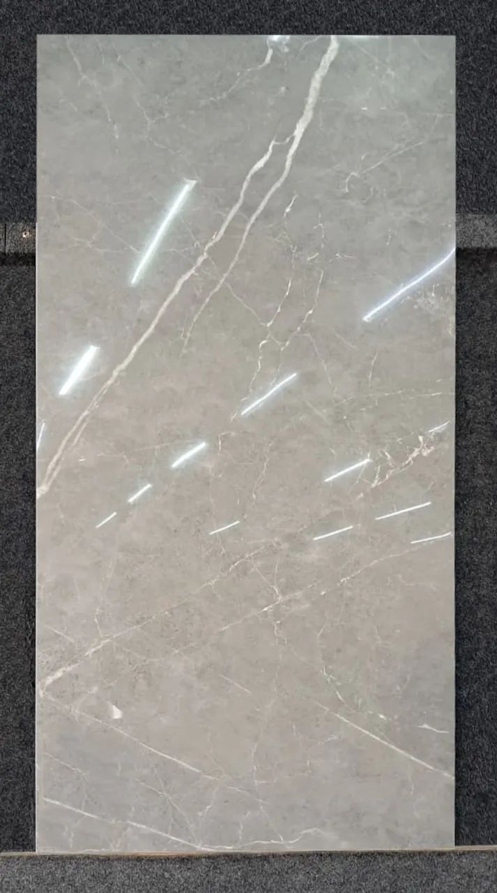 Porcelanato Delta Polido "Venato Grigio" 60x120cm - R$ 89,90 o m²