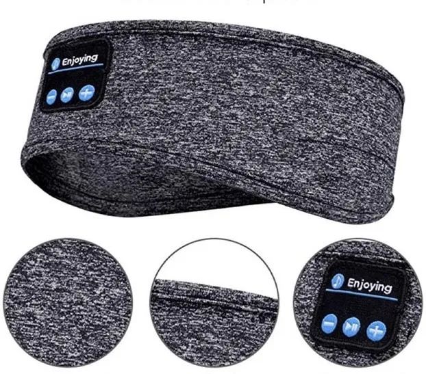 Fone Ouvido Bluetooth Faixa Cabeça Bandana Esportes Preto - Foto 2