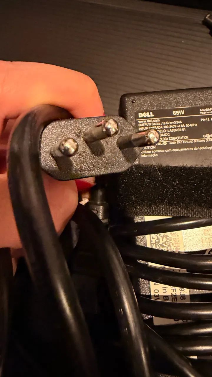 Fonte Original Dell 65W - 19.5V 3.34A - Notebook - Foto 4