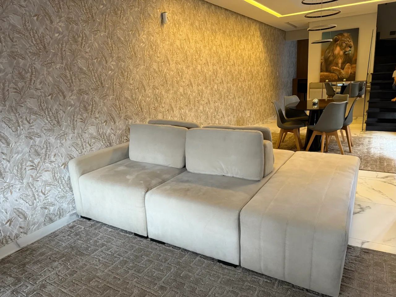 Sofá ilha 5 lugares. Apenas 5 meses de uso  - Foto 4