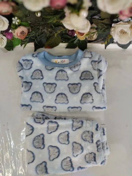 Conjunto pijama infantil Fleece peluciado Tam 1/2 - Foto 2