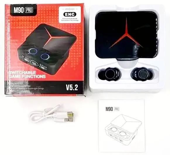 Fone de ouvido Bluetooth M90 Pro