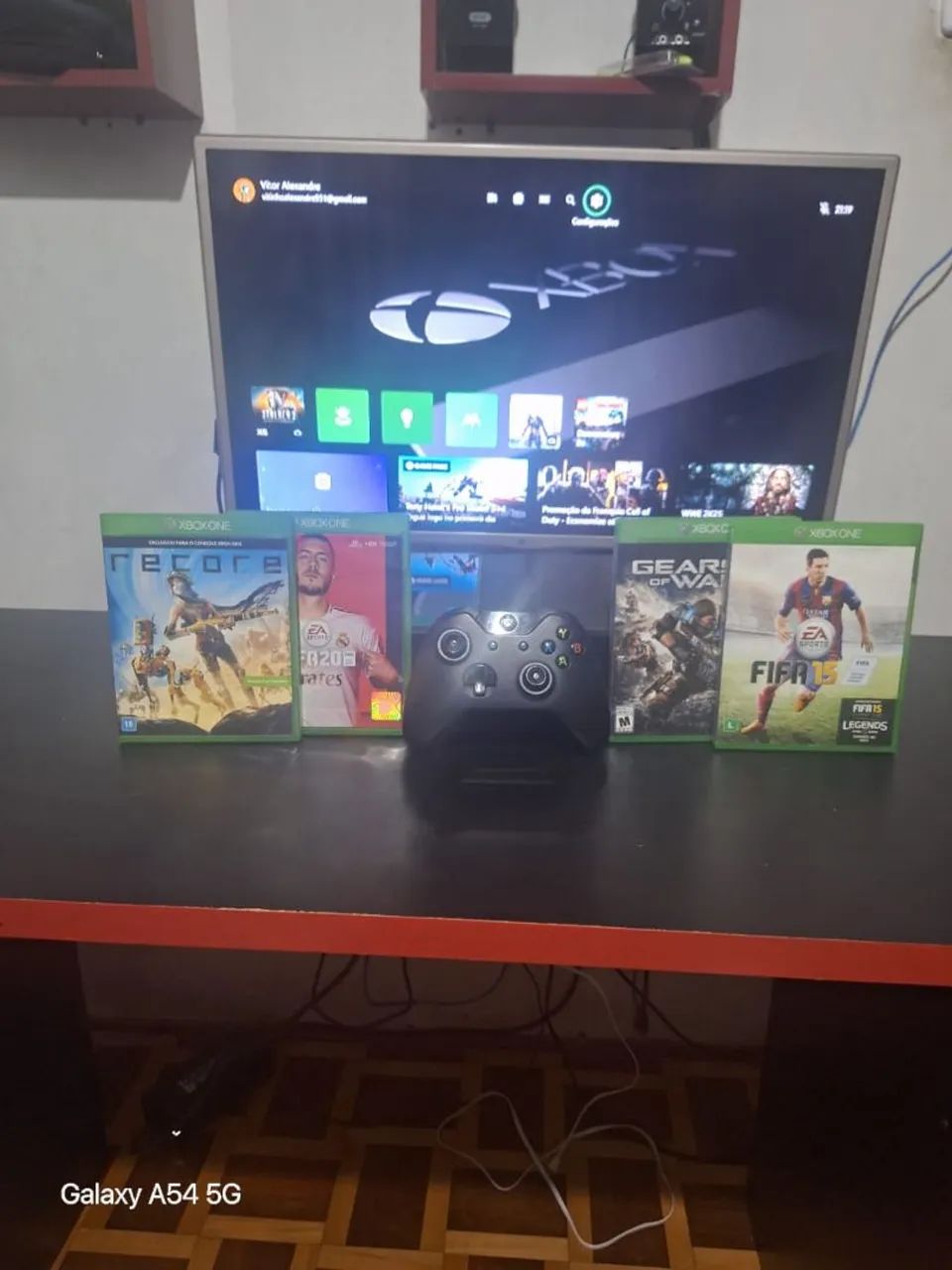 Xbox One com jogos e controle - Foto 5