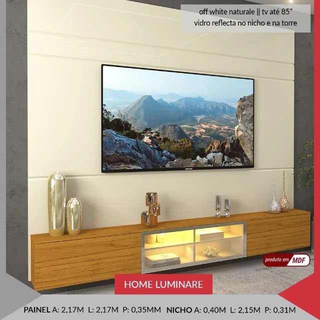 Painel Luminare + nicho Luminare $1.899,00