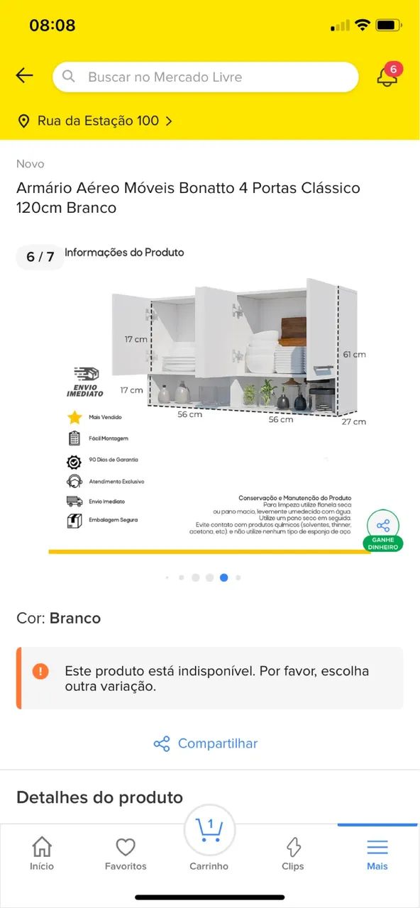 Armário aéreo para cozinha /área de serviço  - Foto 4