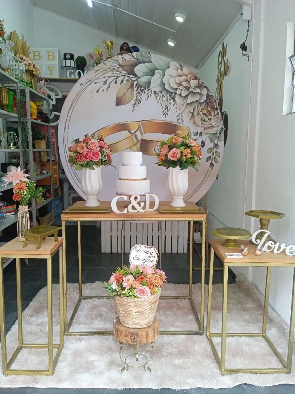 Decoração de Mesa para Festa aparte de 250 reais casamento ou noivado  - Foto 3