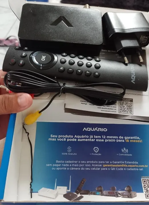 Kit Receptor de TV Digital Aquário com Controle Remoto