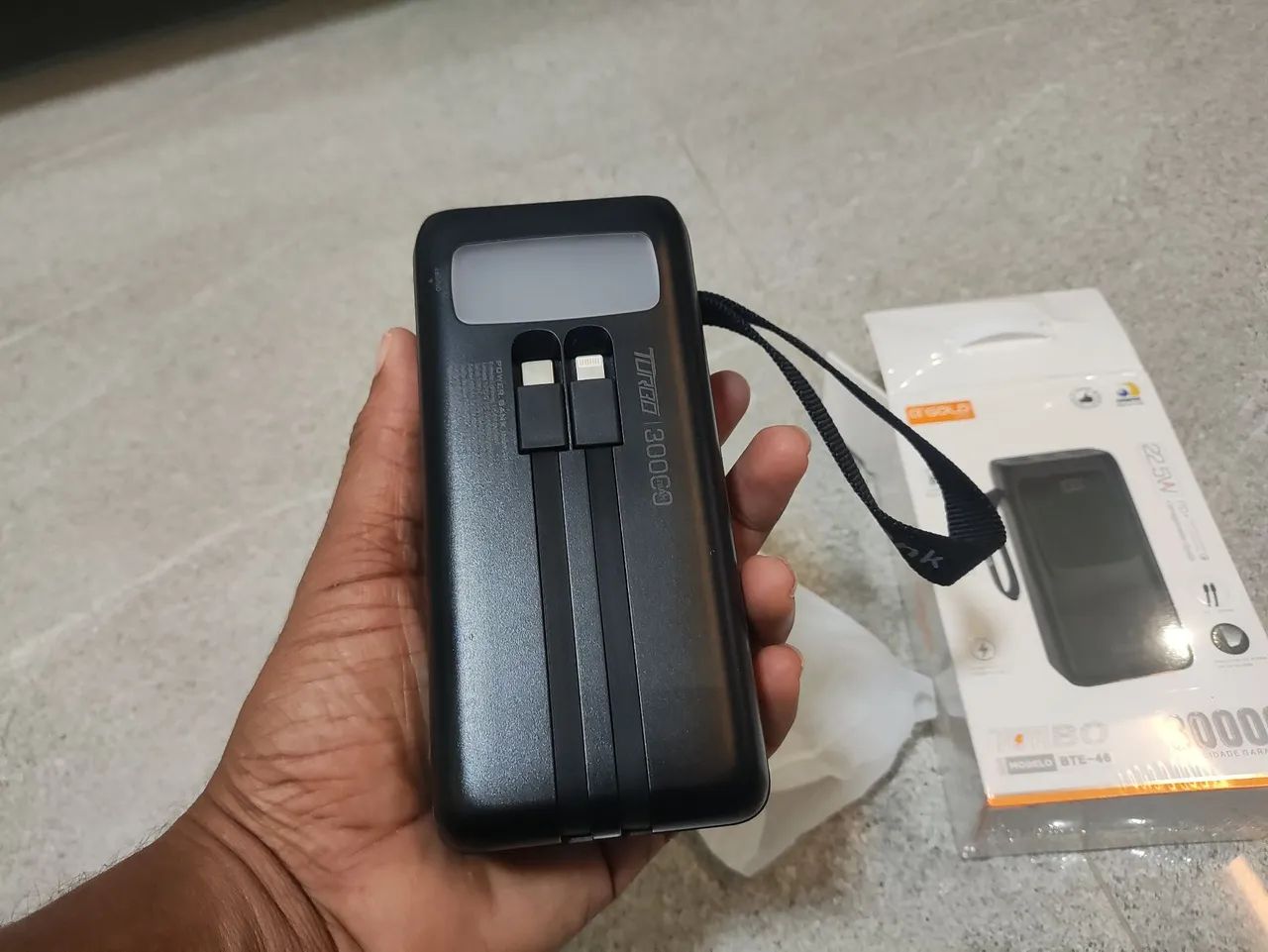 Carregador portátil Gold 30.000mah - preço final - Foto 2