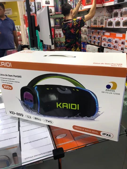 Caixa de Som Portátil Bluetooth Kaidi KD-889 300W - Foto 4