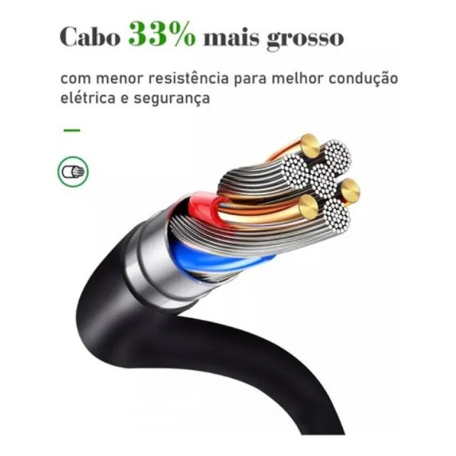 Extensão Filtro De Linha 5 Tomadas 2 Usb 1 Tipo C Universal - Foto 4
