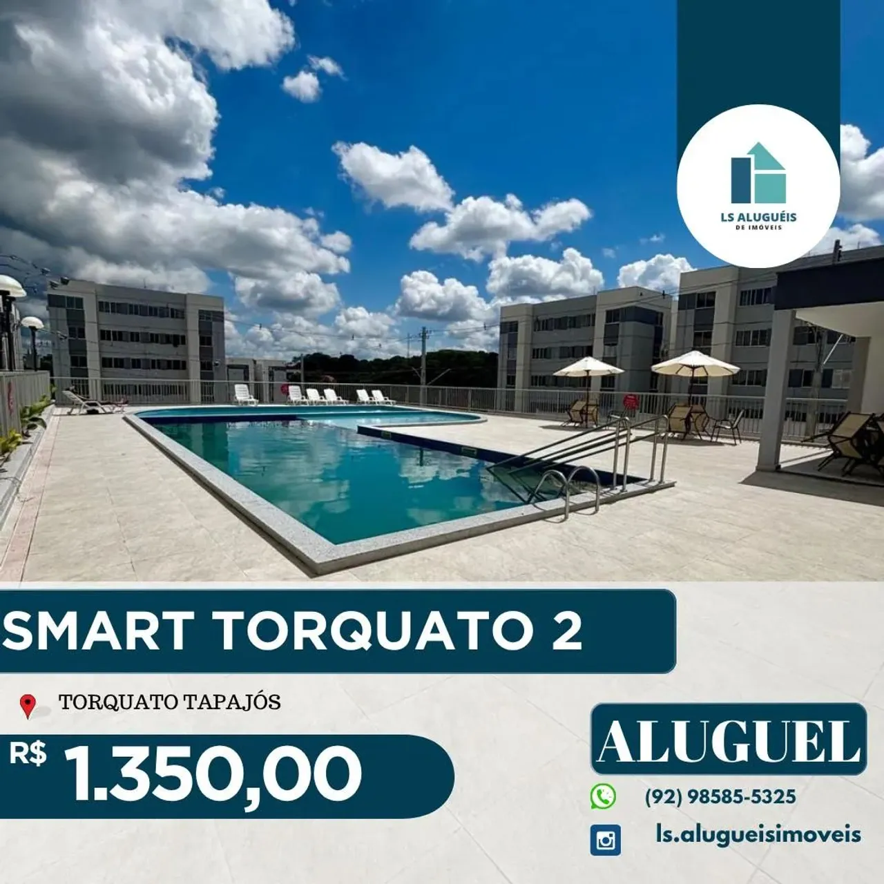 SMART TORQUATO 2 - Imóvel para aluguel com 2 quartos em Flores - Manaus - AM
