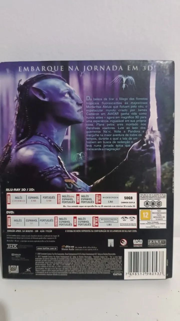 dvd avatar - edição limitada em blu-ray 3d - Foto 2