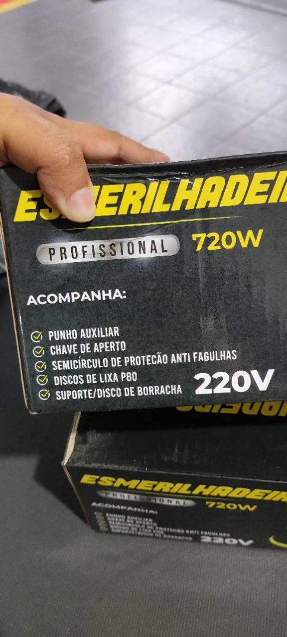 Esmerilhadeira lixadeira v8 nova profissional  - Foto 2
