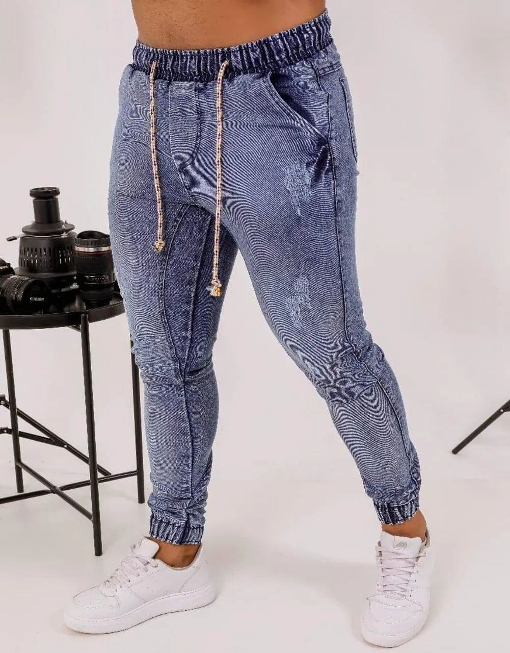 Calça Social Bege Masculina - Foto 4