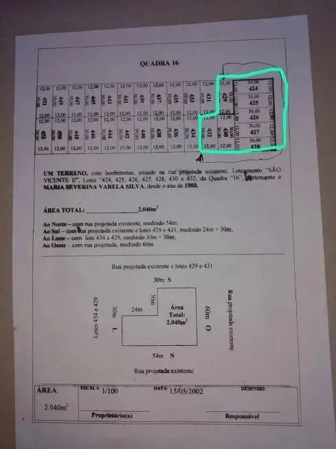 TERRENO CABEÇA DE QUADRA, NOVA ESPERANÇA. - Foto 10