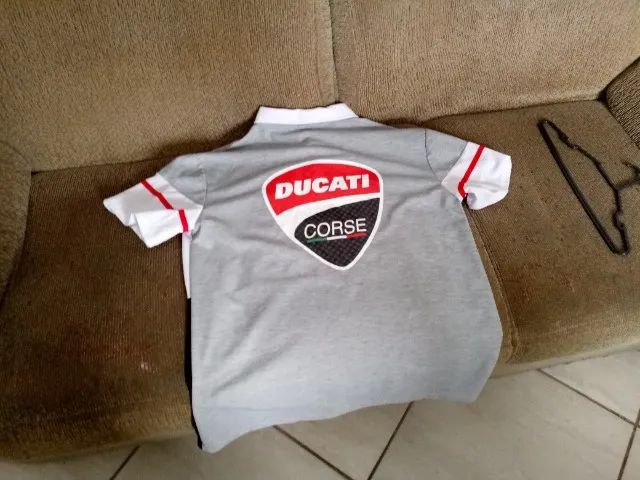 Camisa Esportiva Manga Curta (Estampa Ducati Corse), Tamanho-G. Retirada Região Pampulha. - Foto 3