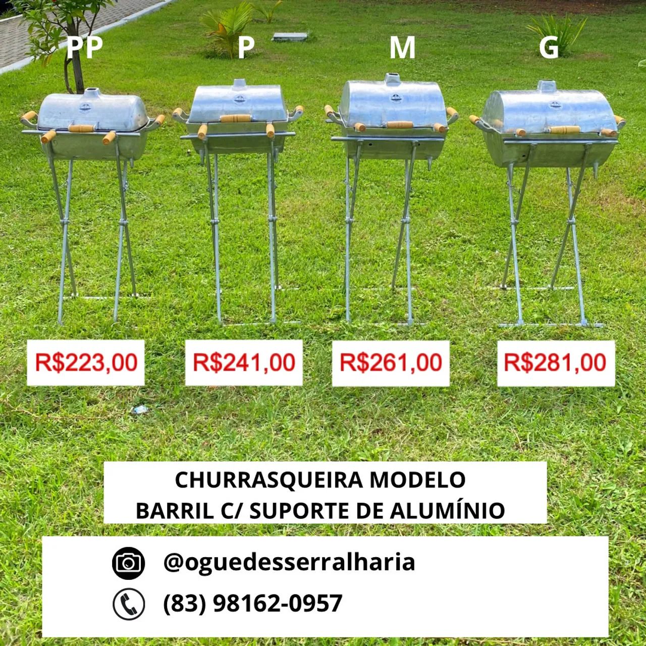CHURRASQUEIRA EM ALUMÍNIO A PRONTA ENTREGA  - Foto 4