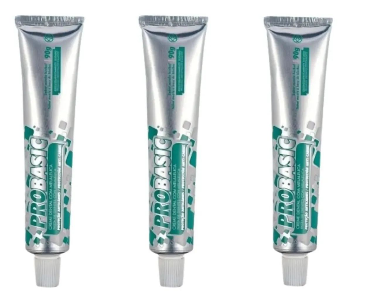 Creme Dental Probasic com Melaleuca - 3 Tubos de 90g