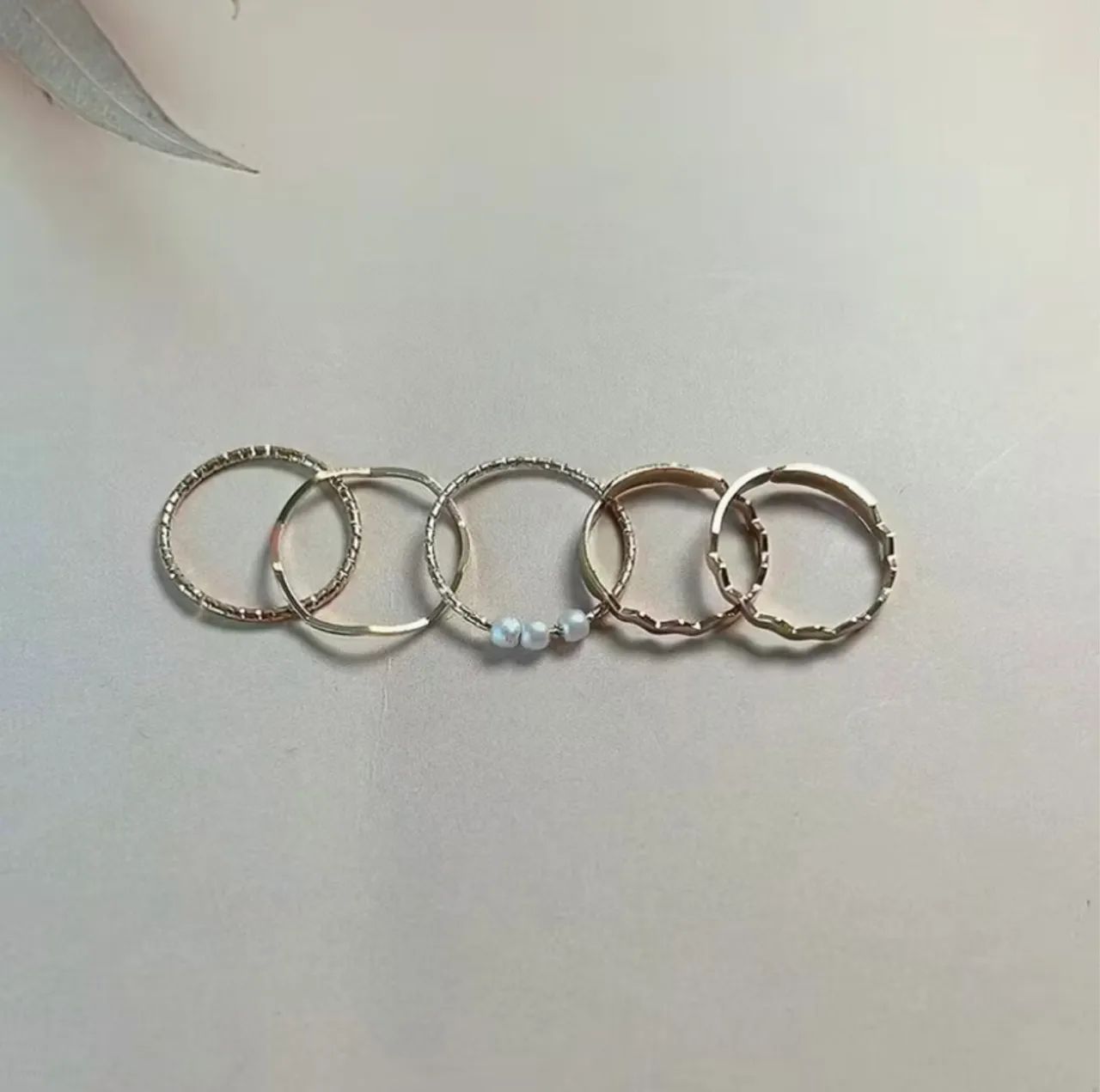 Conjunto de Anel de Prata -5 pcs65579501194243121