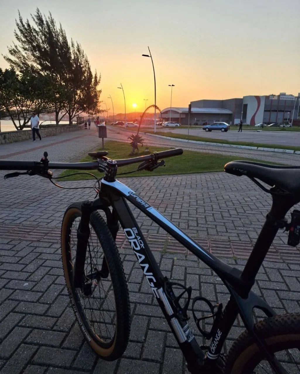 Mtb Black Orange carbon fiber tamanho 17  - Foto 3